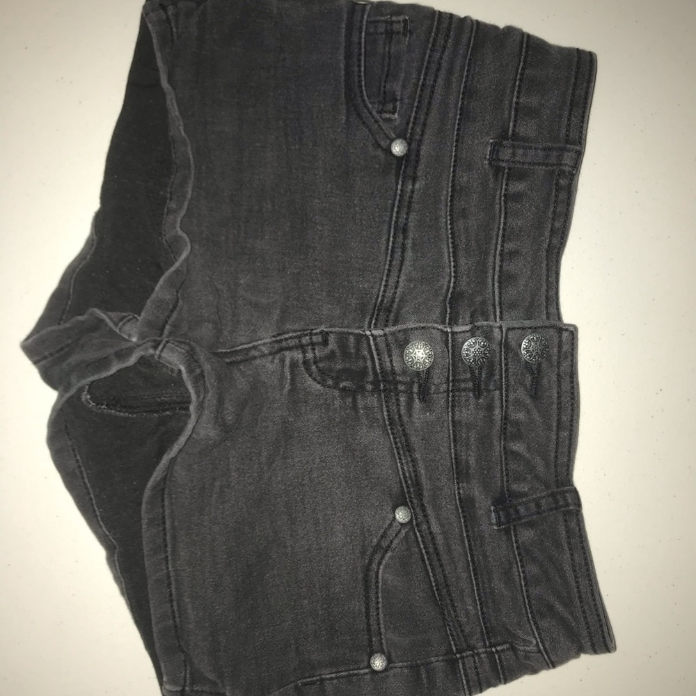 Black Jean Shorts